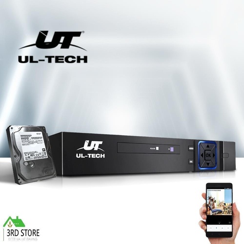 UL-tech DVR Recorder CCTV Security Camera System 8CH 1080P 5in1 Surveillance 4TB