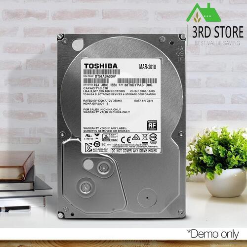 Toshiba Internal Hard Disk Drive CCTV 2TB Surveillance Desktop HDD for DVR