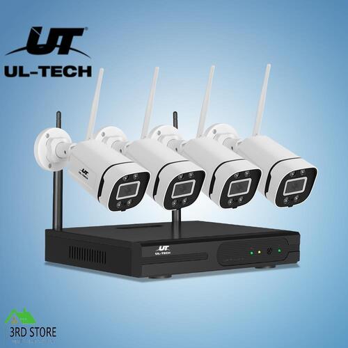 UL-tech 3MP Wireless CCTV Home Security System Outdoor IP Camera 8CH WiFi NVR