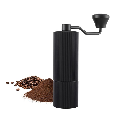 Devanti Manual Coffee Grinder with 24 Adjustable Settings | Hand Coffee Bean Burr Mill for Espresso French Press | Portable Stainless Steel Quiet Grin