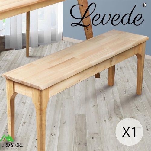 Levede 1XDining Chairs Bench Chair Seat Wooden Kitchen Outdoor Garden Patio