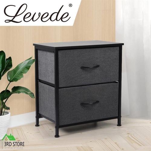 Levede Storage Cabinet Tower Bedside Table Chest of Drawers Dresser Tallboy
