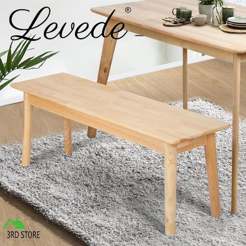 Levede Dining Chairs Bench Chair Seat Wooden Kitchen Outdoor Garden Patio Chair