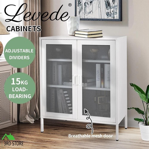 RETURNs Levede Adjustable Buffet Sideboard Cabinet Raised Base Kitchen Storage Cupboard