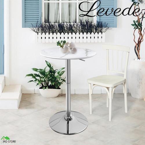 Levede Bar Table Swivel Counter Dining Table Furniture Cafe Outdoor Round Edge