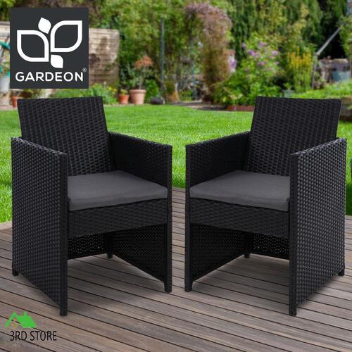 RETURNs Gardeon Outdoor Chairs Dining Patio Furniture Lounge Setting Wicker Garden
