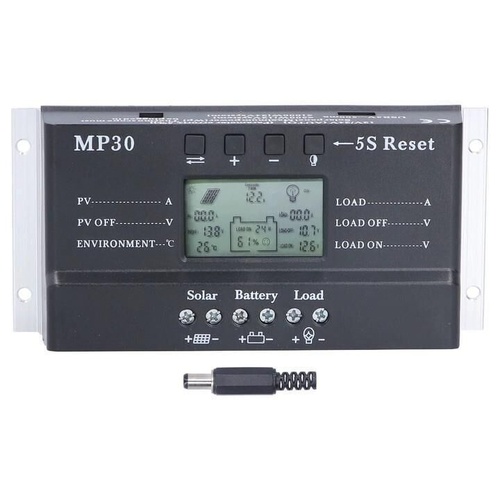 AU MPPT 20A 12/24V Solar Panel Regulator Charge Controller Auto LCD 3 Timer