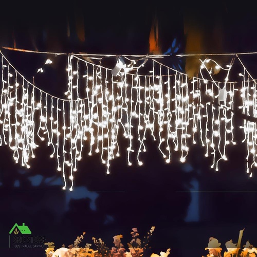 Emitto 300LED Net Mesh Curtain Fairy Lights Wedding Xmas Party Cold Cool White