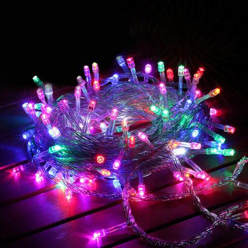 Emitto 800 LED Xmas Christmas Icicle Fairy String Curtain Lights MULTI COLOR