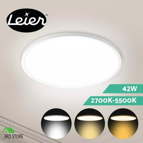 Leier Ceiling Light LED Round 42W Ultra-THIN 5CM Oyster Lamp Modern Cool/Warm