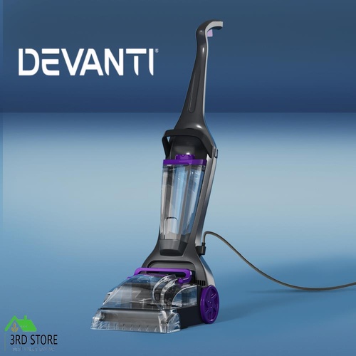 RETURNs Devanti Carpet Washer Handheld Vacuum Cleaner Sweeper Wet Twin Water Tank 800W