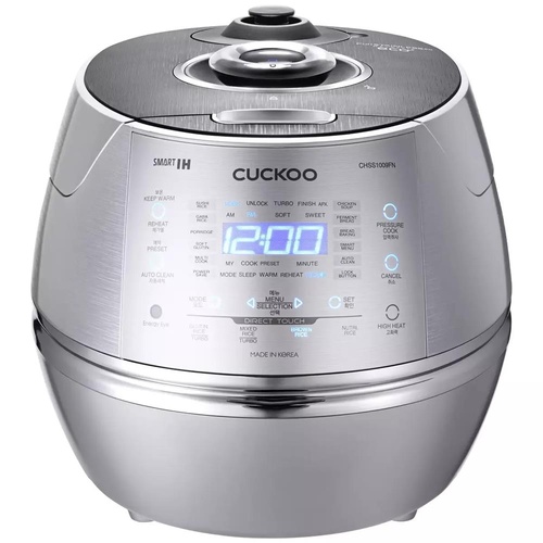 RETURNs Silver Cuckoo® 10 Cup IH Electric Pressure Rice Multi Cooker 1.8L CRP-CHSS1009F