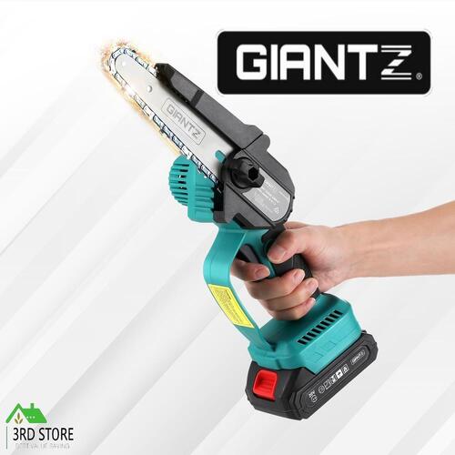 Giantz 6" Mini Cordless Electric Chainsaw Rechargeable Wood Cutter
