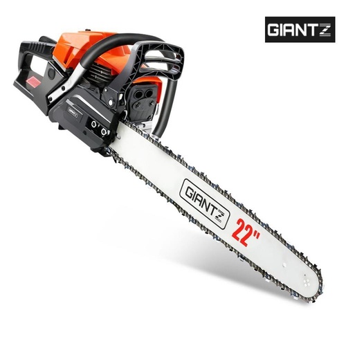 GIANTZ 58cc Commercial Petrol Chainsaw 22” Bar E-Start Chains Saw Pruning