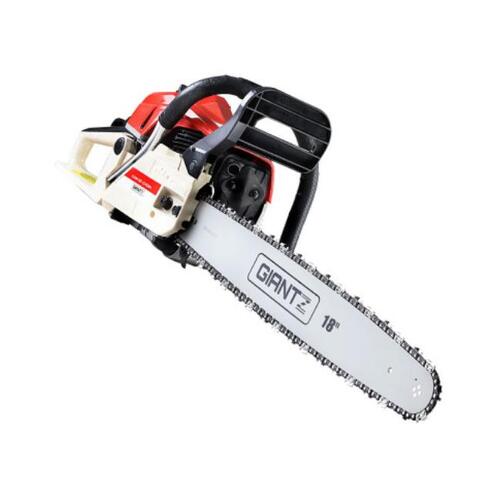 Giantz Petrol Chainsaw Commercial E-Start 18''