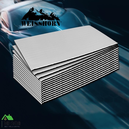 Weisshorn 3.84 m² Car Sound Deadener Insulation Material w/ Application Roller