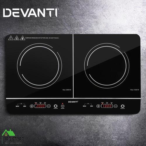 RETURNs Devanti Electric Induction Cooktop 60cm Portable Kitchen Ceramic Glass Cooker