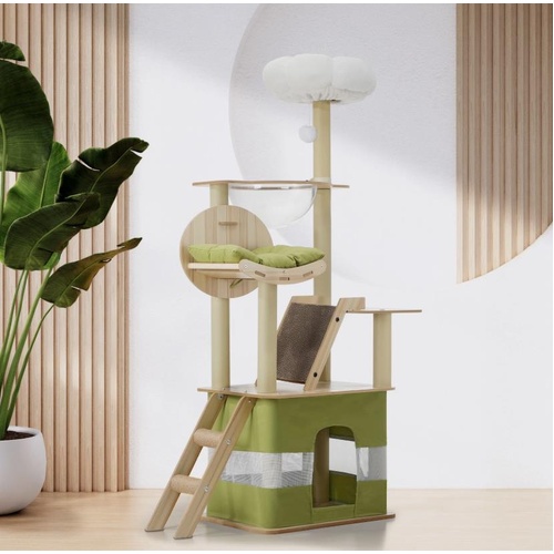 Alopet Cat Tree Tower Scratching Post Scratcher 152cm Condo House Bed Furniture