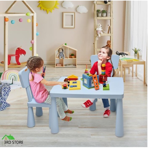 RETURNs 3PCS Kids Table and Chairs Set Children Activity Play Eat Study Desk Chair Set