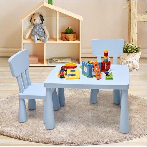 RETURNs 3PCS Kids Table and Chairs Set Children Activity Play Eat Study Desk Chair Set