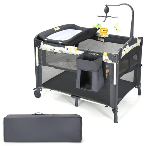 4-in-1 Convertible Baby Nursery Center with Changing Table