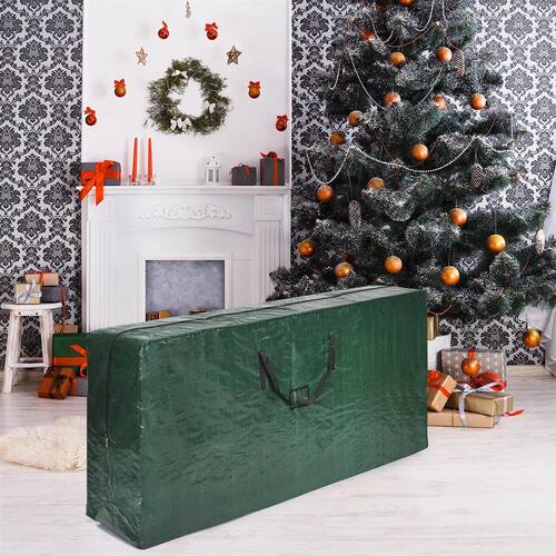 Christmas Tree Storage Bag Fits up to 2.7m Tall Disassembled Tree PVC card slot