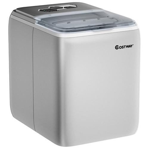 2.6L Portable Ice Maker 20KG Ice Cube Machine w/Scoop Home Countertop Pub Bar