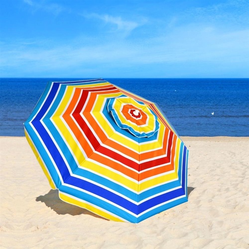 RETURNs 2.2M Outdoor Umbrella Potable Sun Shade Shelter Garden Patio Parasol Canopy MU