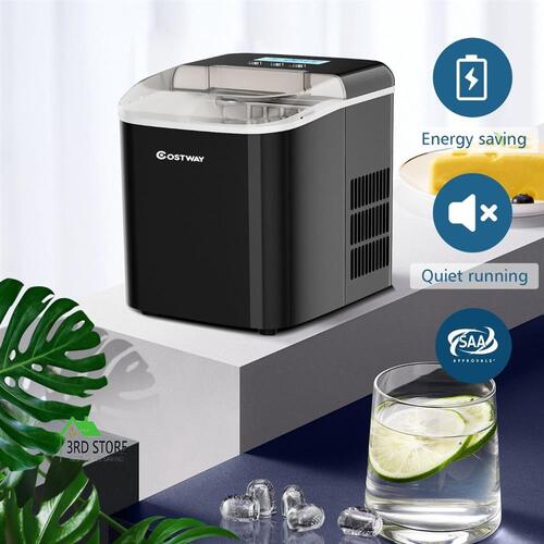 RETURNs Portable Ice Machine with Self-Clean Function for Kitchen & Restaurant