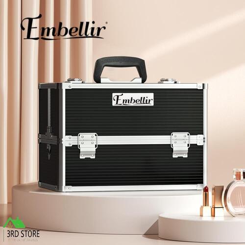 Embellir Makeup Case Makeup Organiser Beauty Case Travel Organiser Keys Black