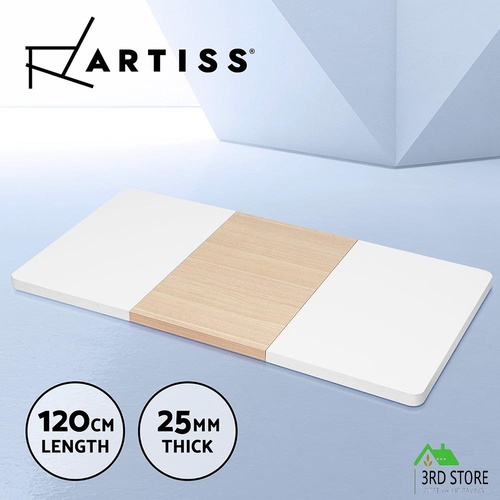 Artiss Standing Desk Top Whtie Pine 120CM