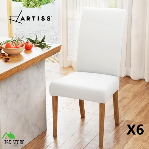 Artiss Dining Chair Covers 6x Slipcovers Spandex Stretch Banquet Wedding White