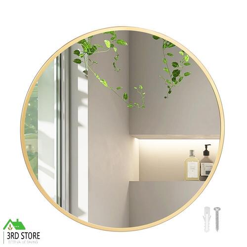 Yezi Bathroom Wall Mirror Round   Large Vanity Makeup Mirrors Decor Frame 60cm