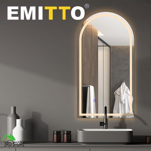 RETURNs EMITTO Arch Wall Mirror  LED Lighted Anti-fog Bathroom Makeup 60x100cm