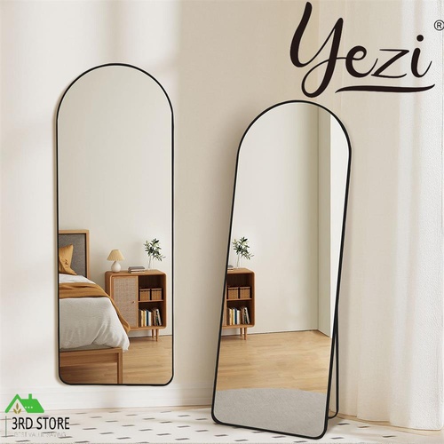 Yezi 165X60CM Arched Full Length Mirror Free Standing Wall-Mounted Home Decor