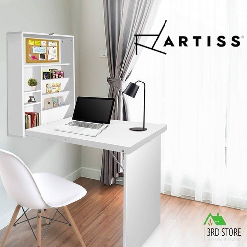 Artiss Computer Desk Office Desk Foldable Wall Mount Study Table Storage