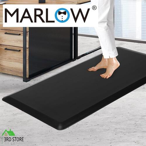 Marlow Anti Fatigue Mat Standing Desk Rug Kitchen Home Office Foam Black 51x99