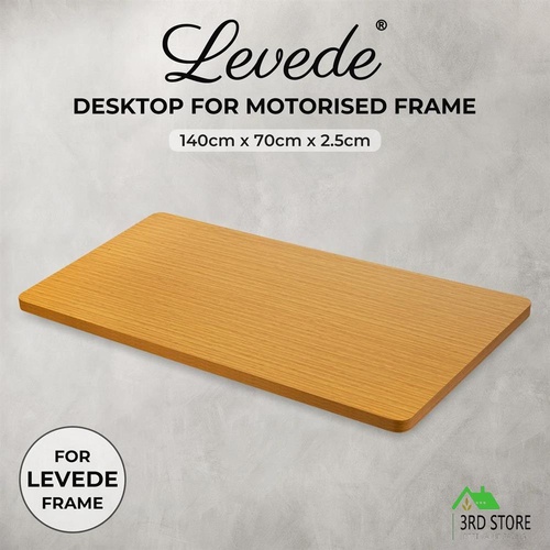 Levede Desktop For Motorised Adjustable Desk Electric Sit Stand Table 140X70CM