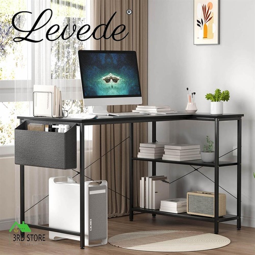 Levede L Shaped Gaming Computer Desk Workstation Study Corner Table 120x80x75cm