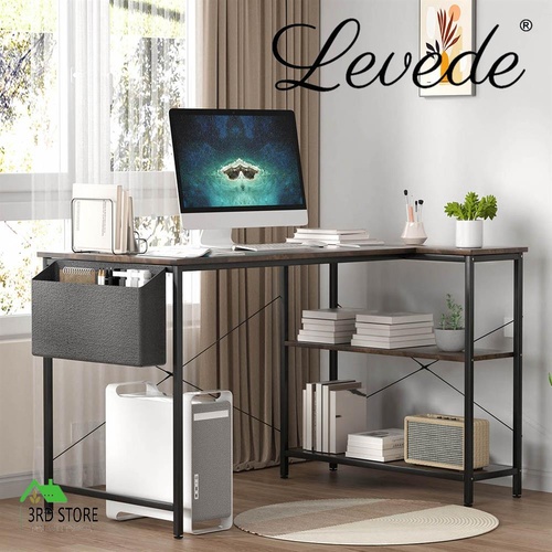RETURNs Levede L Shaped Computer Desk Home Corner Desk
