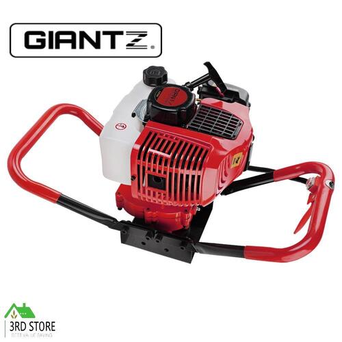 Giantz Post Hole Digger Only 66CC Petrol Motor Drill Borer Fence Auger Bits