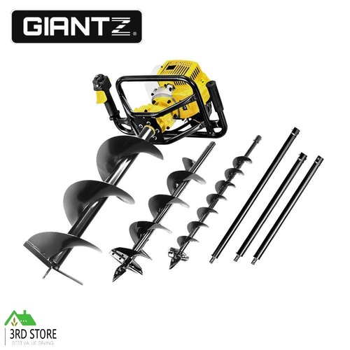 Giantz Post Hole Digger 88CC Petrol Auger Diggers Drill Borer Fence Earth Power