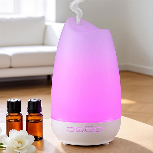 Devanti Ultrasonic Essential Oil Aroma Diffuser Aromatherapy Cool Mist Humidifier w/ LED Light 300ml
