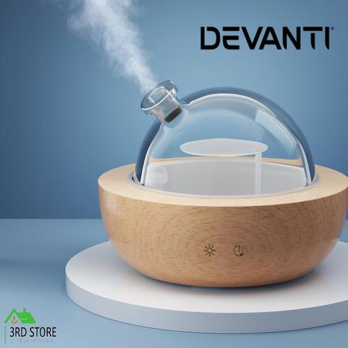 Devanti Aroma Diffuser Aromatherapy Humidifier Purifier Essential Oil LED Glass