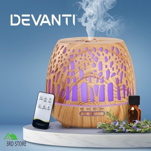 Devanti Aroma Diffuser Aromatherapy Humidifier Essential Oil Ultrasonic 400ml