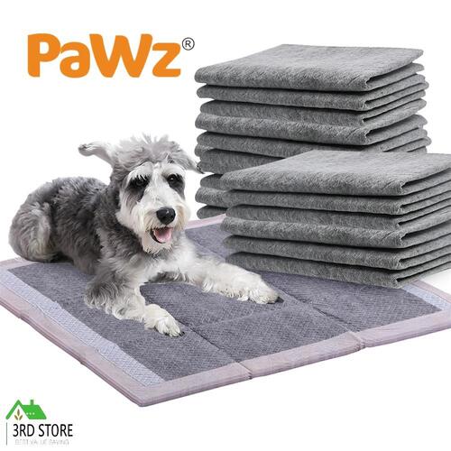 PawZ 200 Pcs 60x60cm Charcoal Pet Puppy Toilet Training Pads