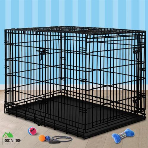 RETURNs BEASTIE Dog Cage 36 inch Large Pet Crate Kennel Cat Metal Playpen Foldable