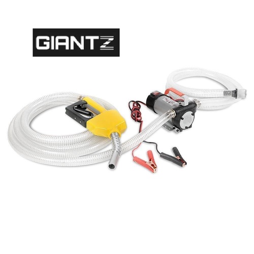 Giantz DC 12V Electric Bowser Transfer Pump Extractor Diesel Oil Fuel Auto Car