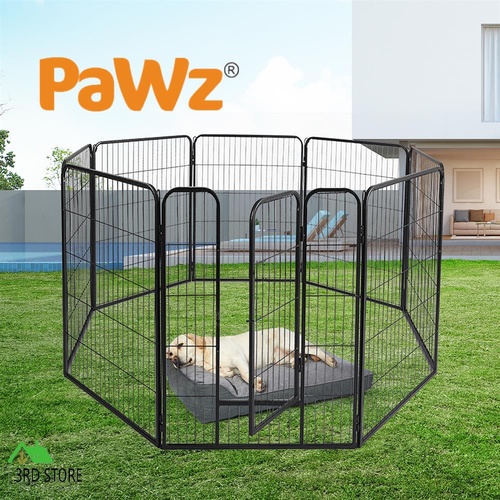 PaWz 8 Panel Pet Dog Playpen Puppy Exercise Cage Enclosure Fence Cat Play Pen 32''
