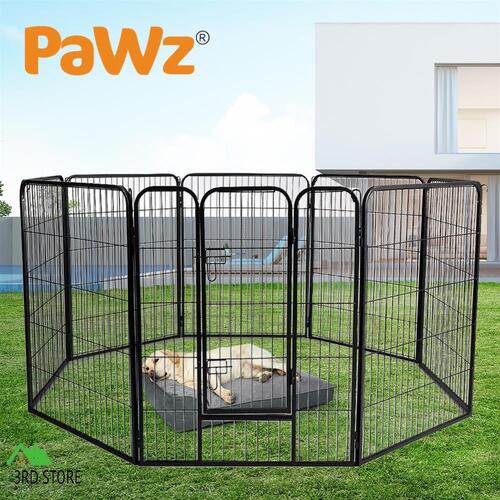 PaWz 8 Panel Pet Dog Playpen Puppy Exercise Cage Enclosure Fence Cat Play Pen 40''